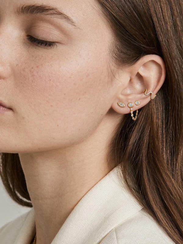 Marquise Diamond Stud JAUR