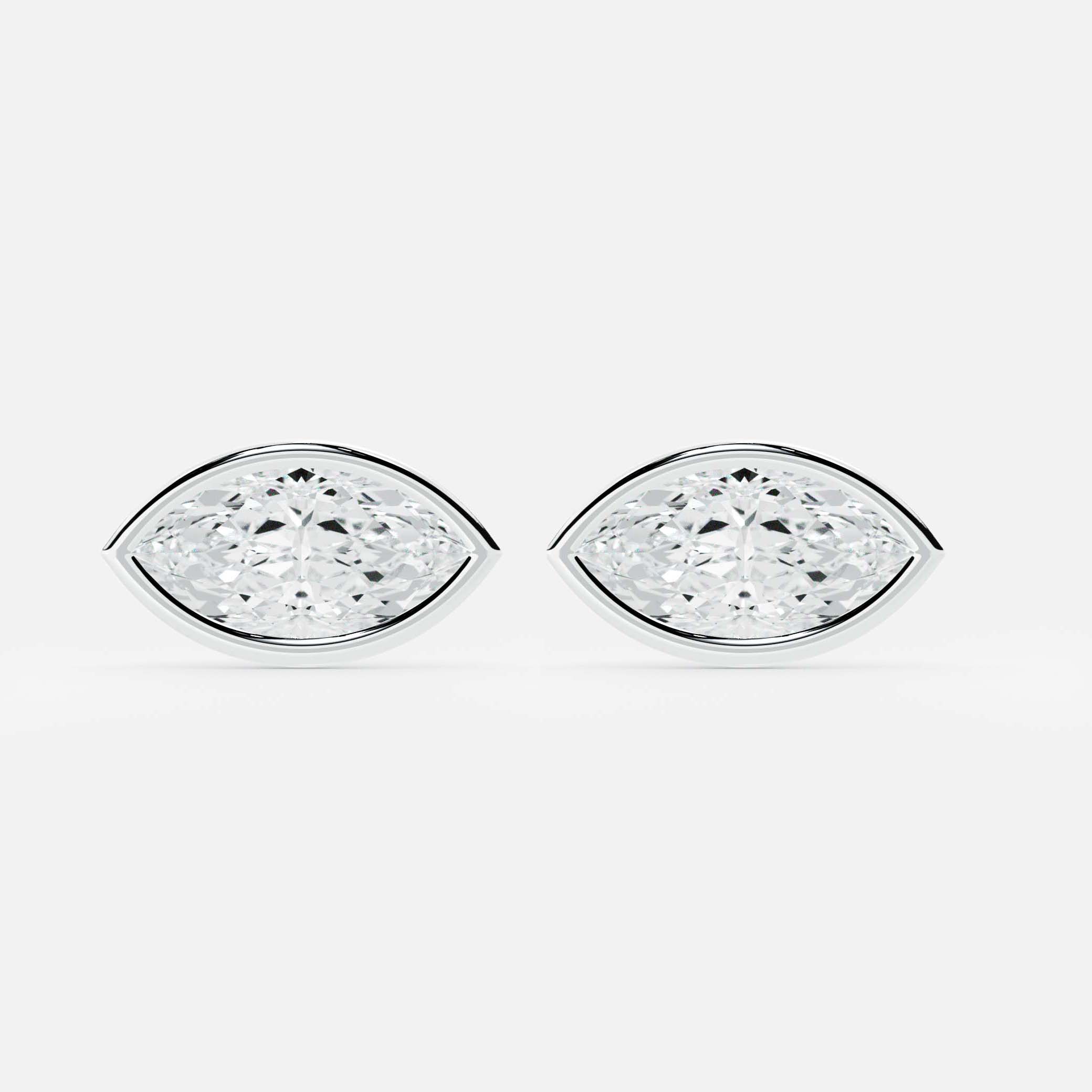 Marquise Diamond Stud