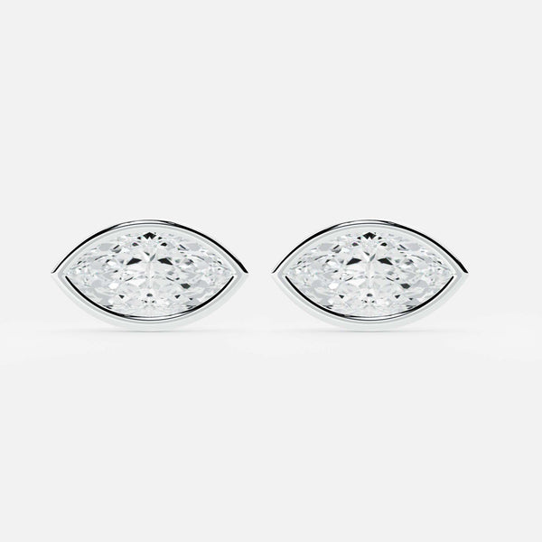 Marquise Diamond Stud