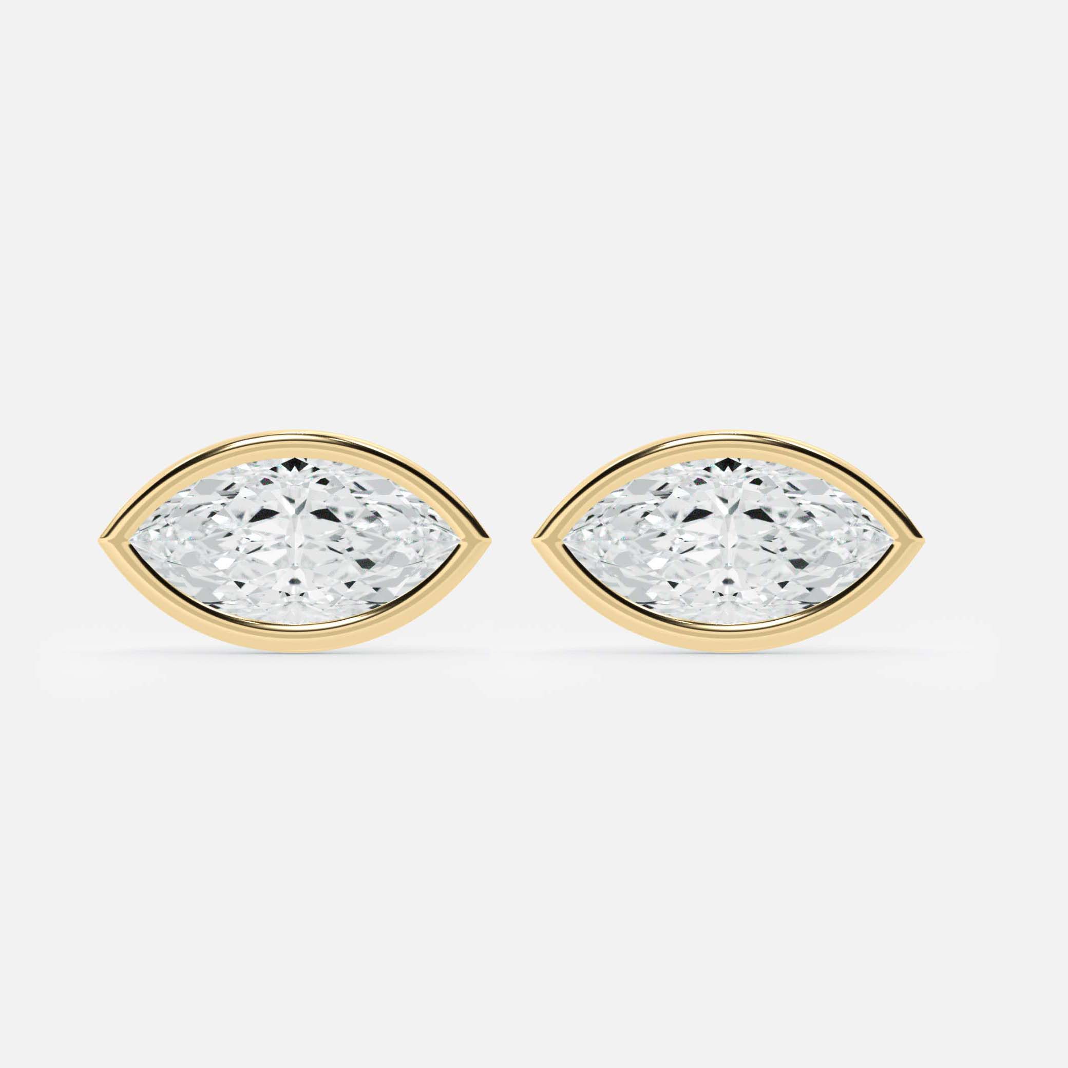 Marquise Diamond Stud