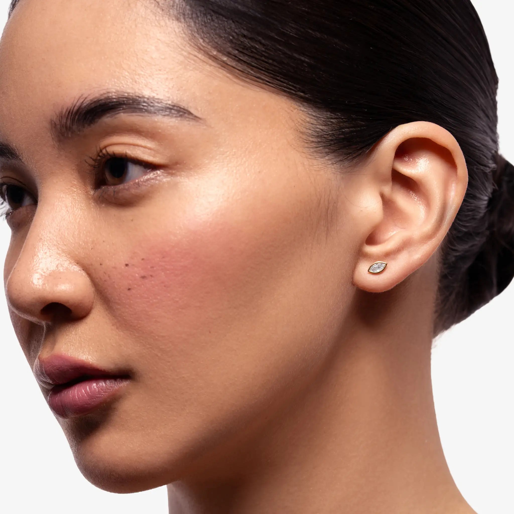 Marquise Diamond Stud