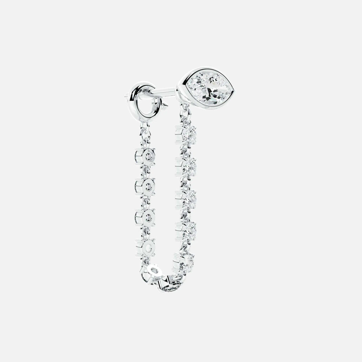Midi Diamond Dangle Earring JAUR
