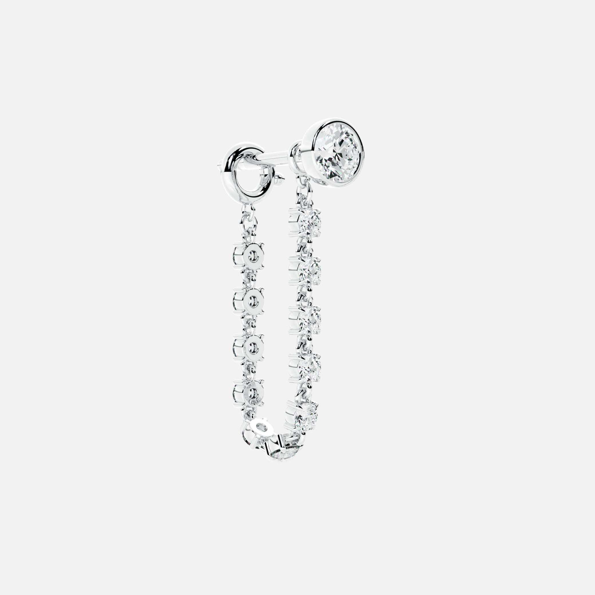 Midi Diamond Dangle Earring