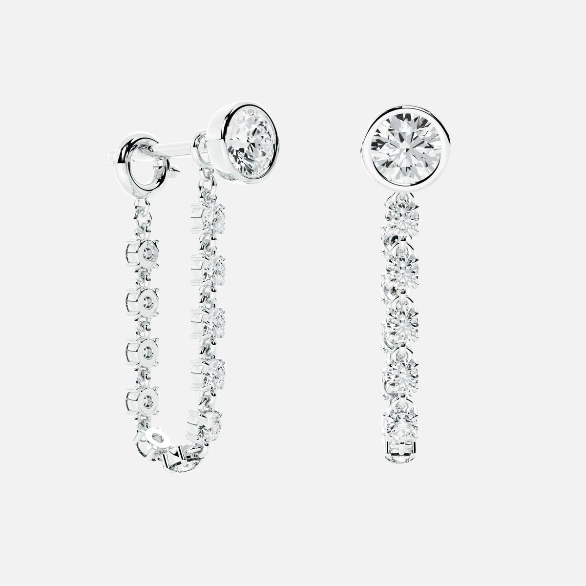 Midi Diamond Dangle Earring JAUR