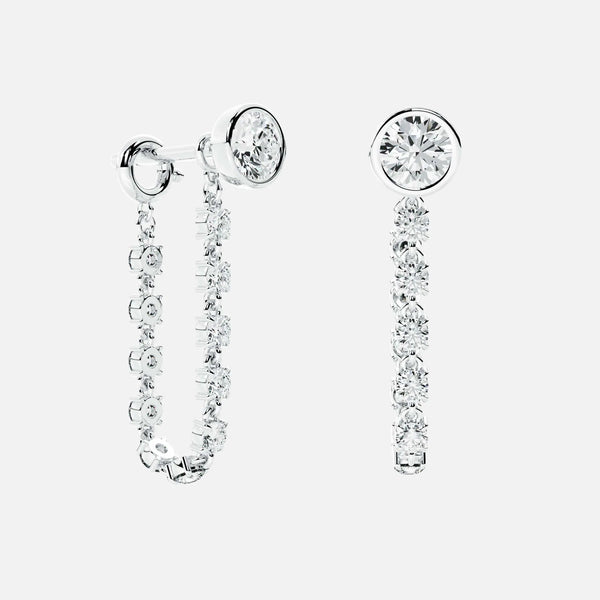 Midi Diamond Dangle Earring JAUR
