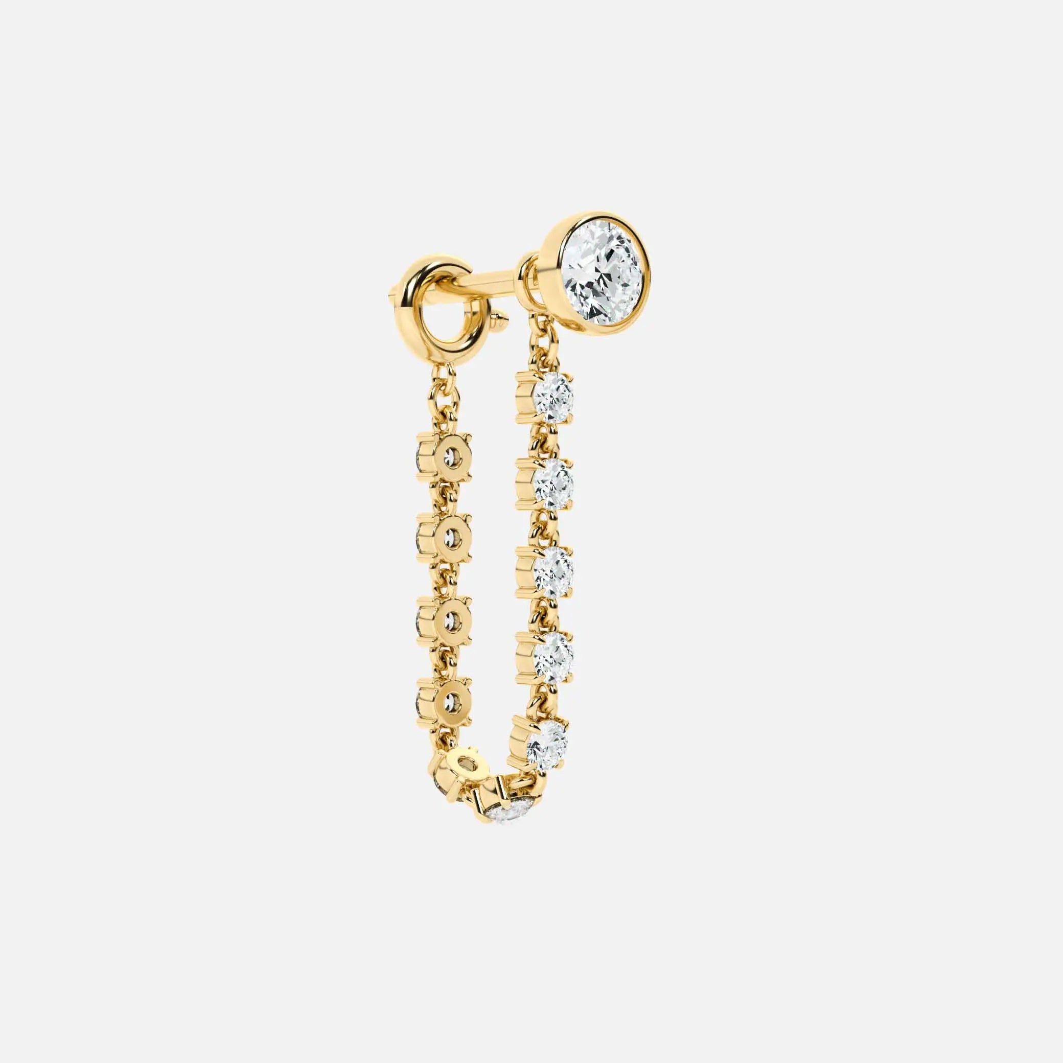 Midi Diamond Dangle Earring JAUR