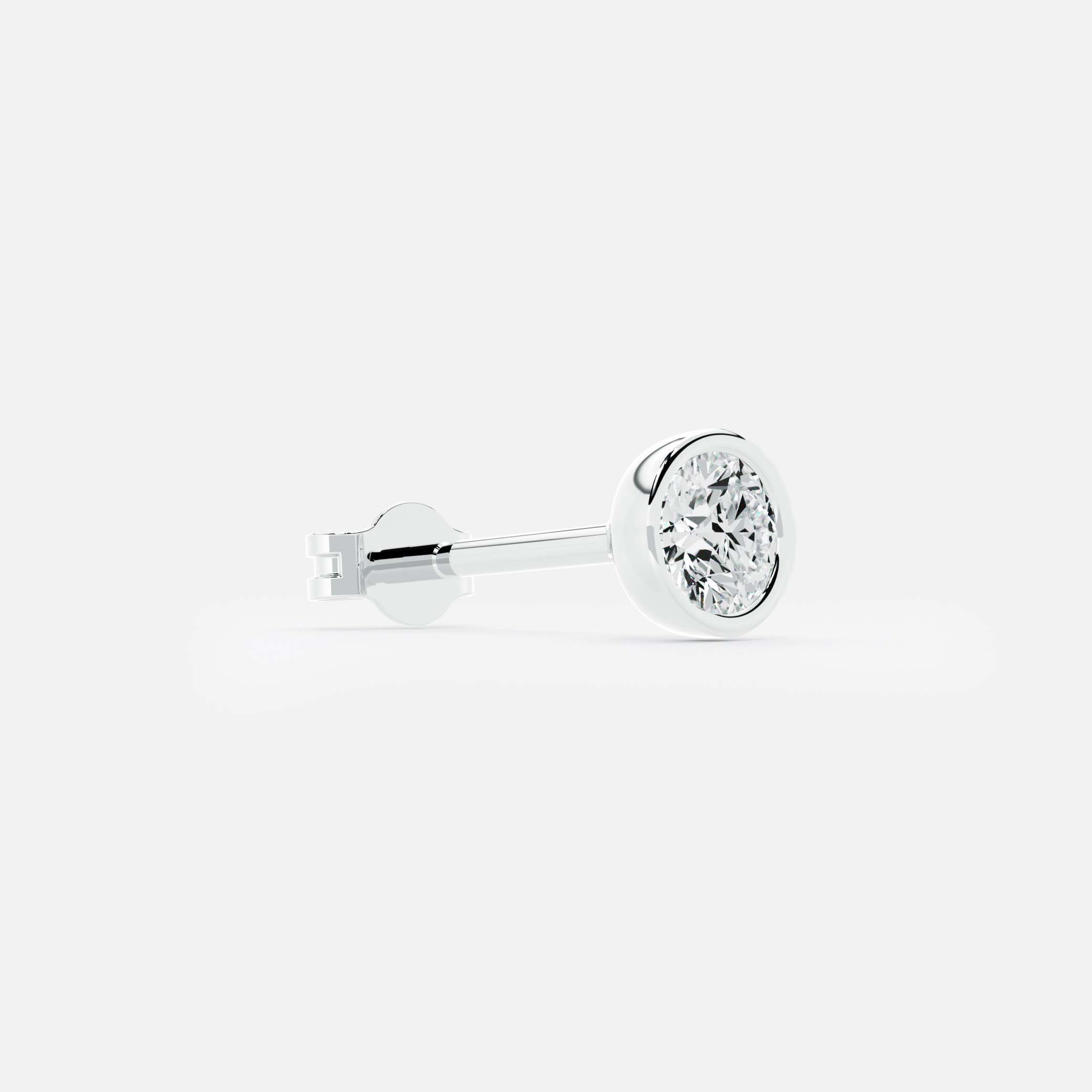 Midi Round Diamond Stud