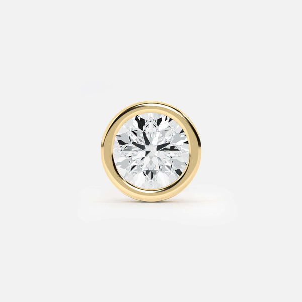 Midi Round Diamond Stud