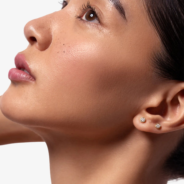 Midi Round Diamond Stud
