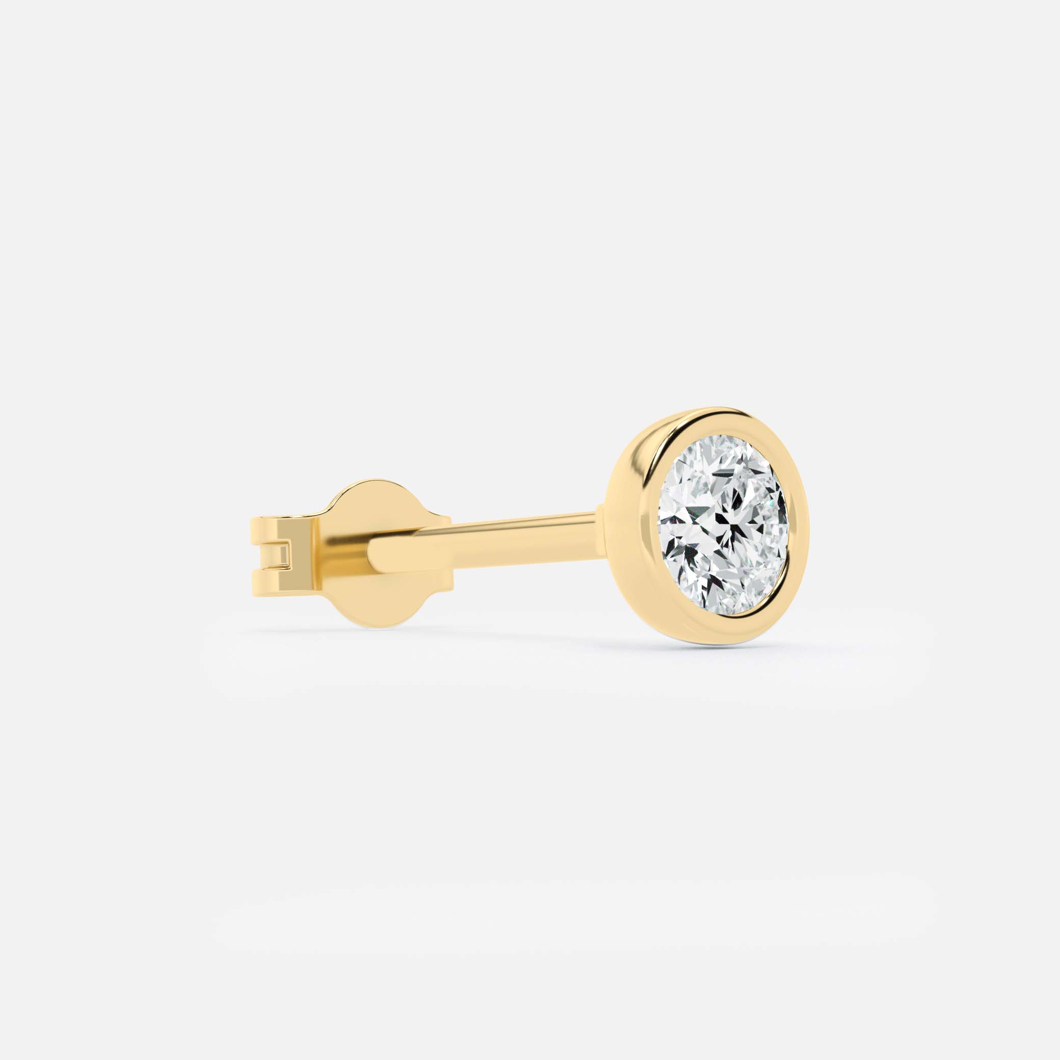 Midi Round Diamond Stud