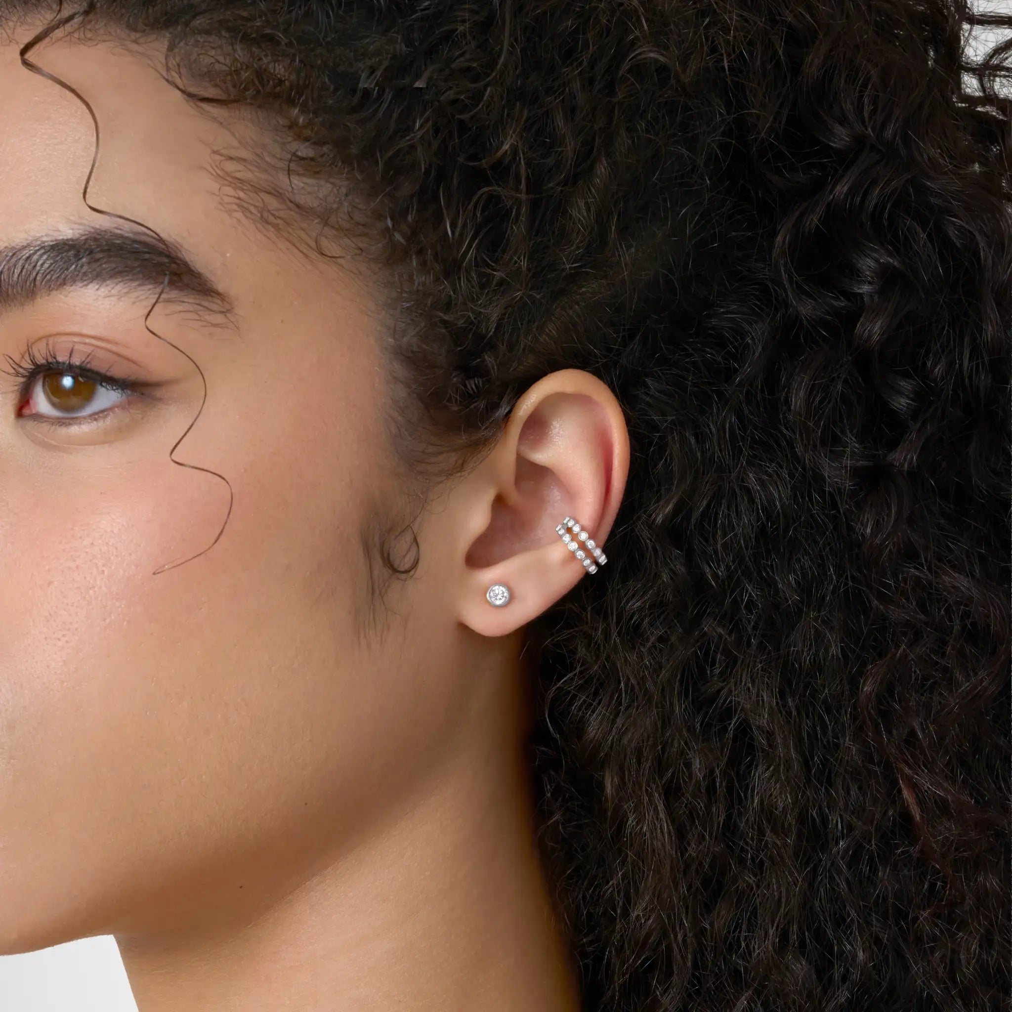 Mini Round Diamond Stud