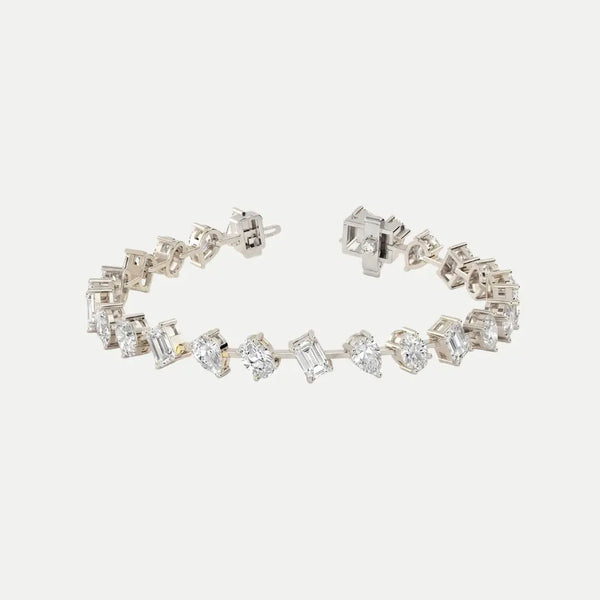 Multi-Shape Diamond Tennis Bracelet JAUR
