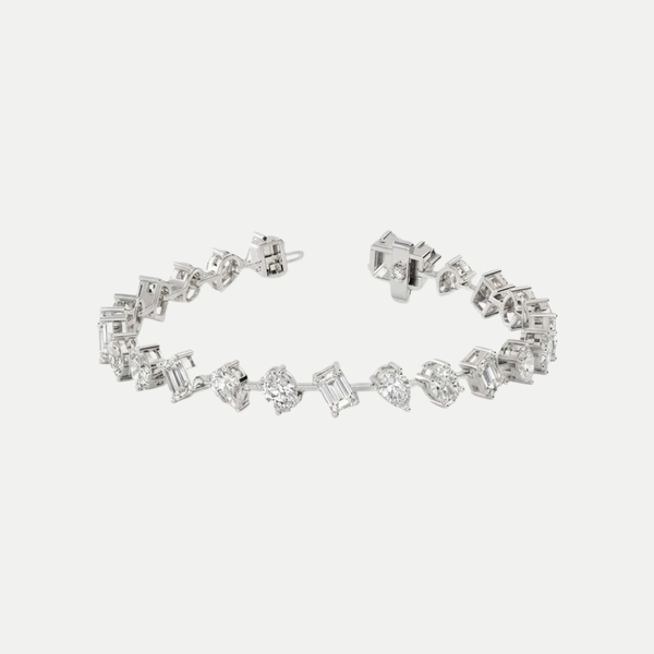 Multi-Shape Diamond Tennis Bracelet JAUR
