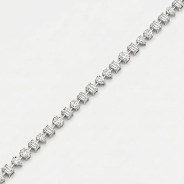 Multi-Shape Diamond Tennis Bracelet JAUR
