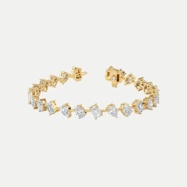 Multi-Shape Diamond Tennis Bracelet JAUR