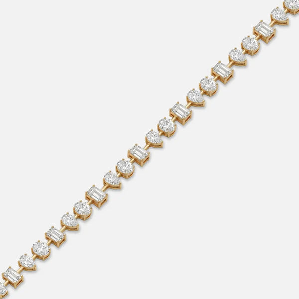 Multi-Shape Diamond Tennis Bracelet JAUR