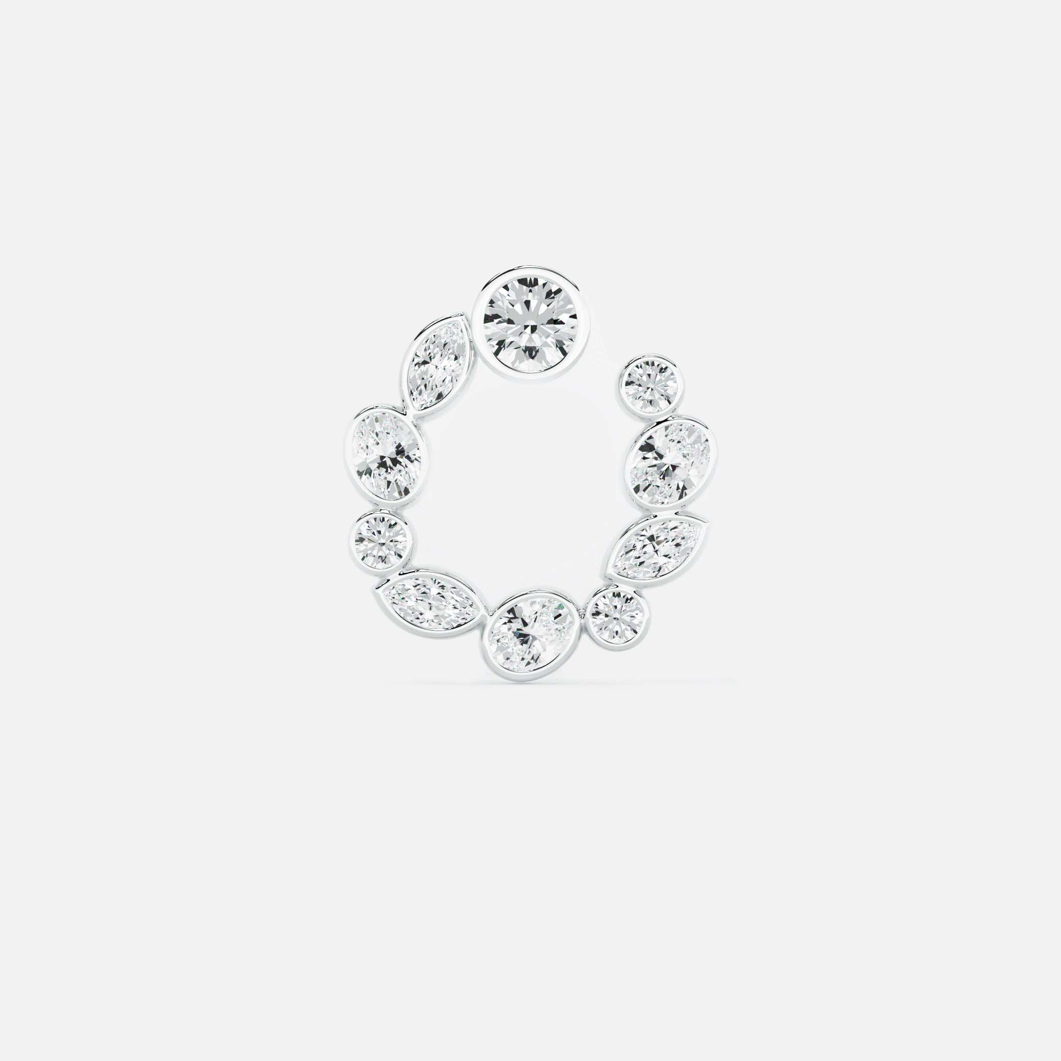 Multiform Diamond Hoop
