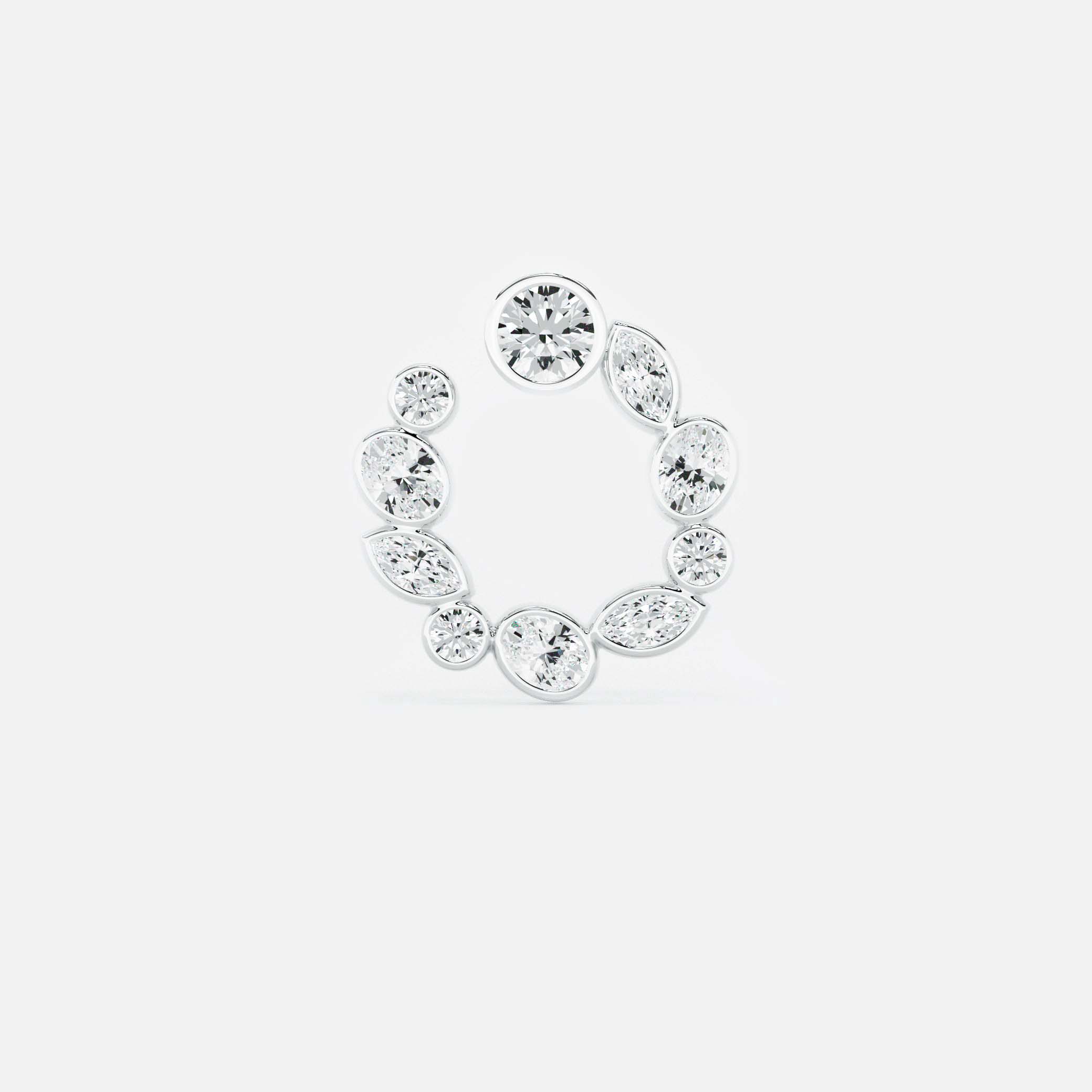 Multiform Diamond Hoop