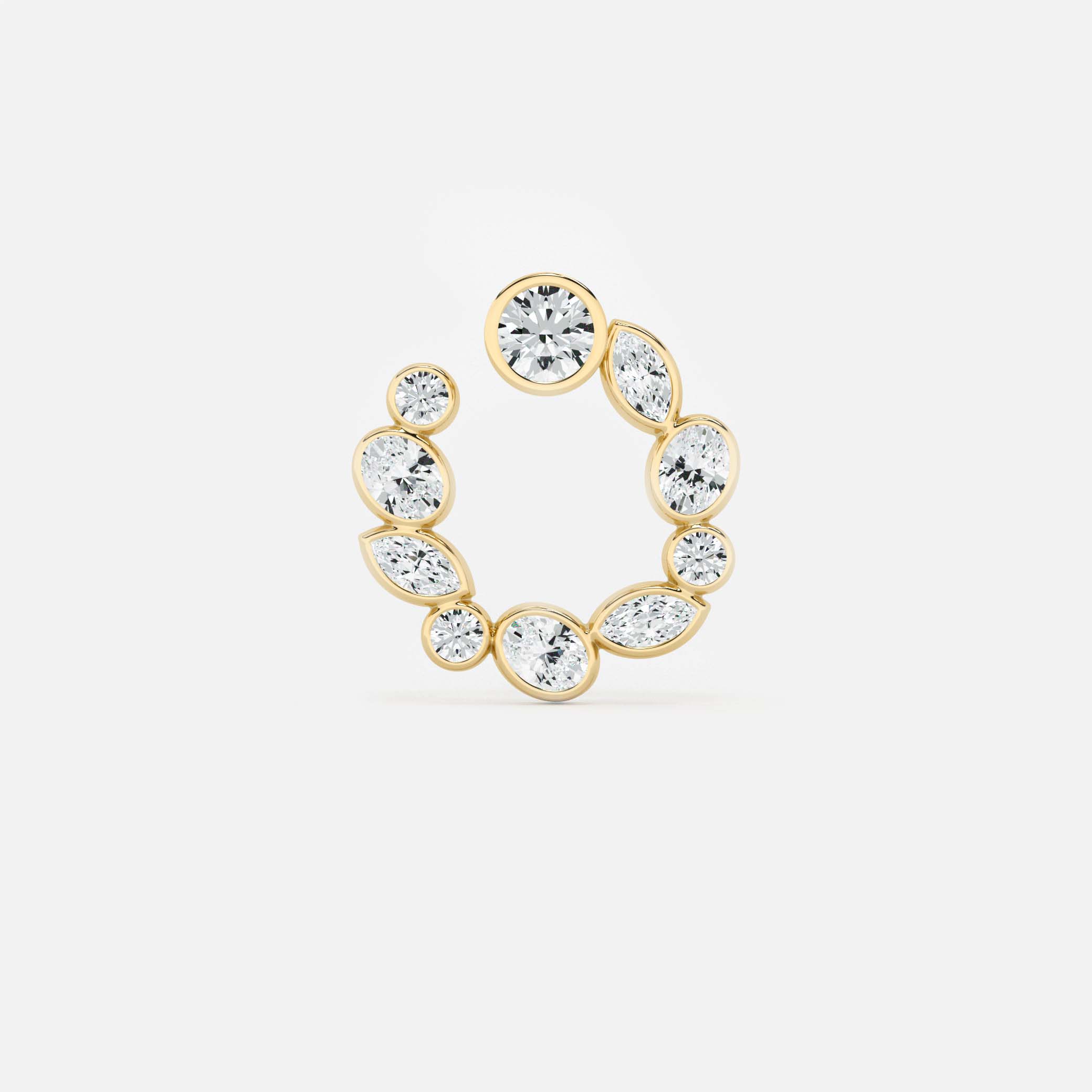 Multiform Diamond Hoop