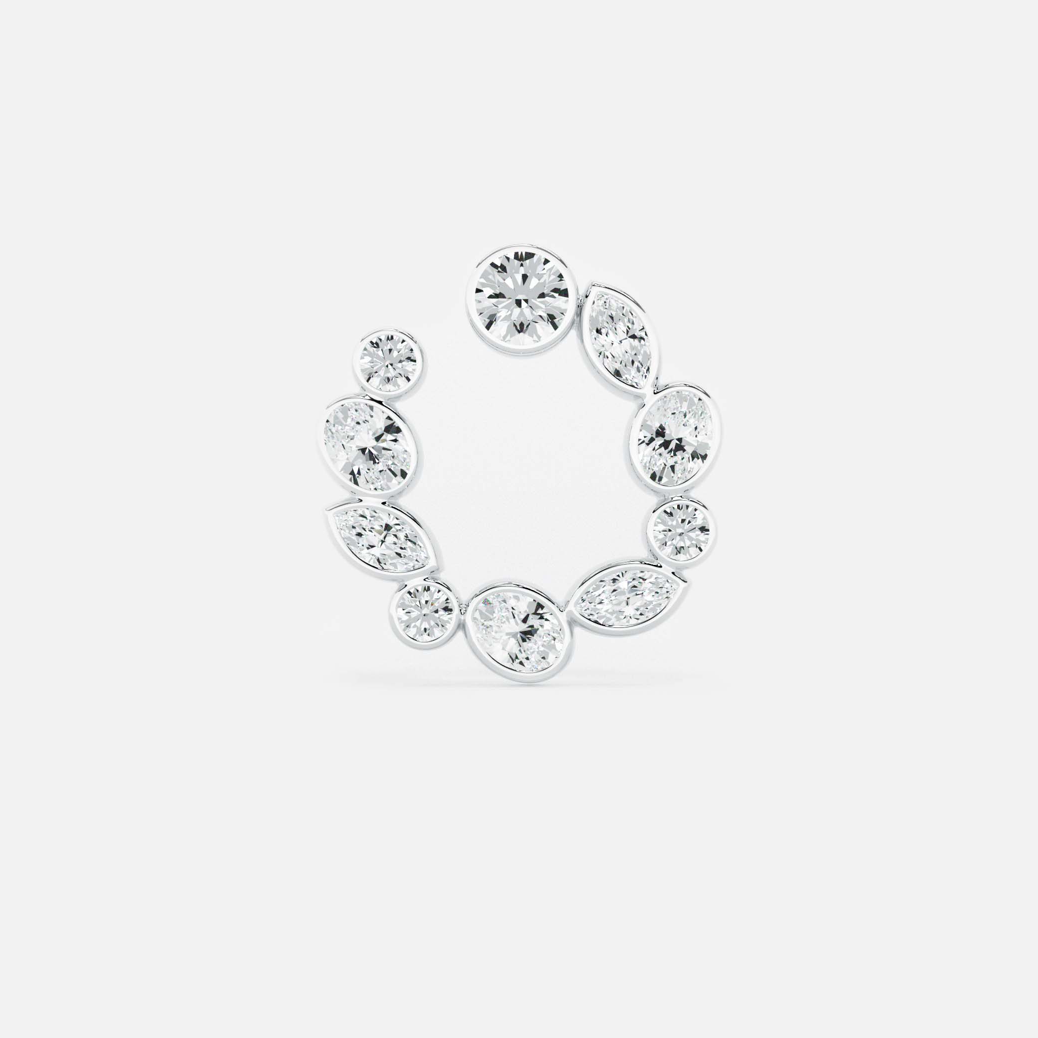 Multiform Diamond Hoop