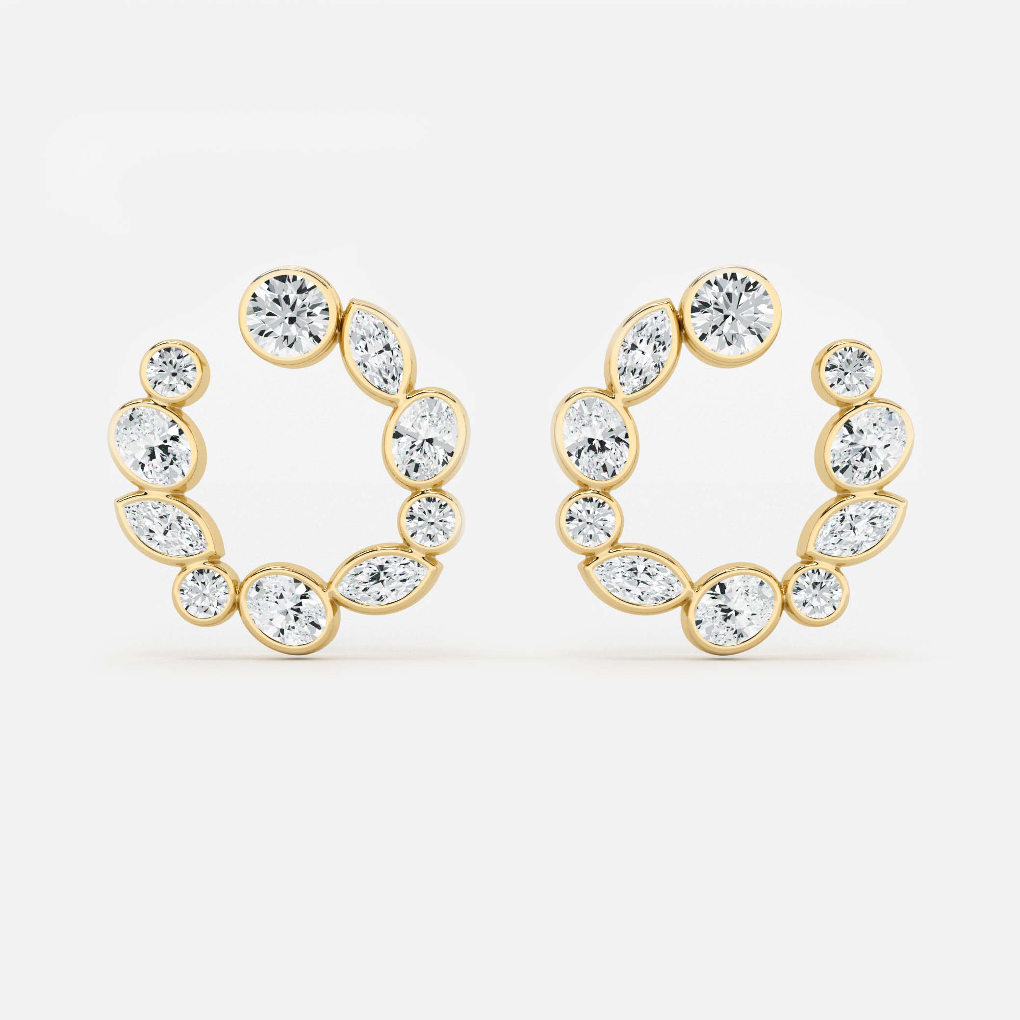 Multiform Diamond Hoop