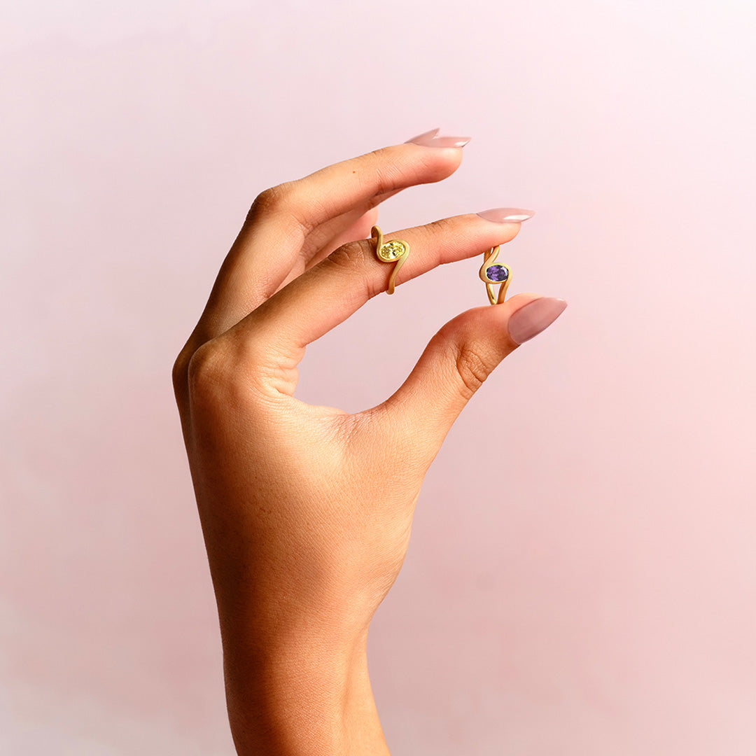NYRA Amethyst Pinky Ring