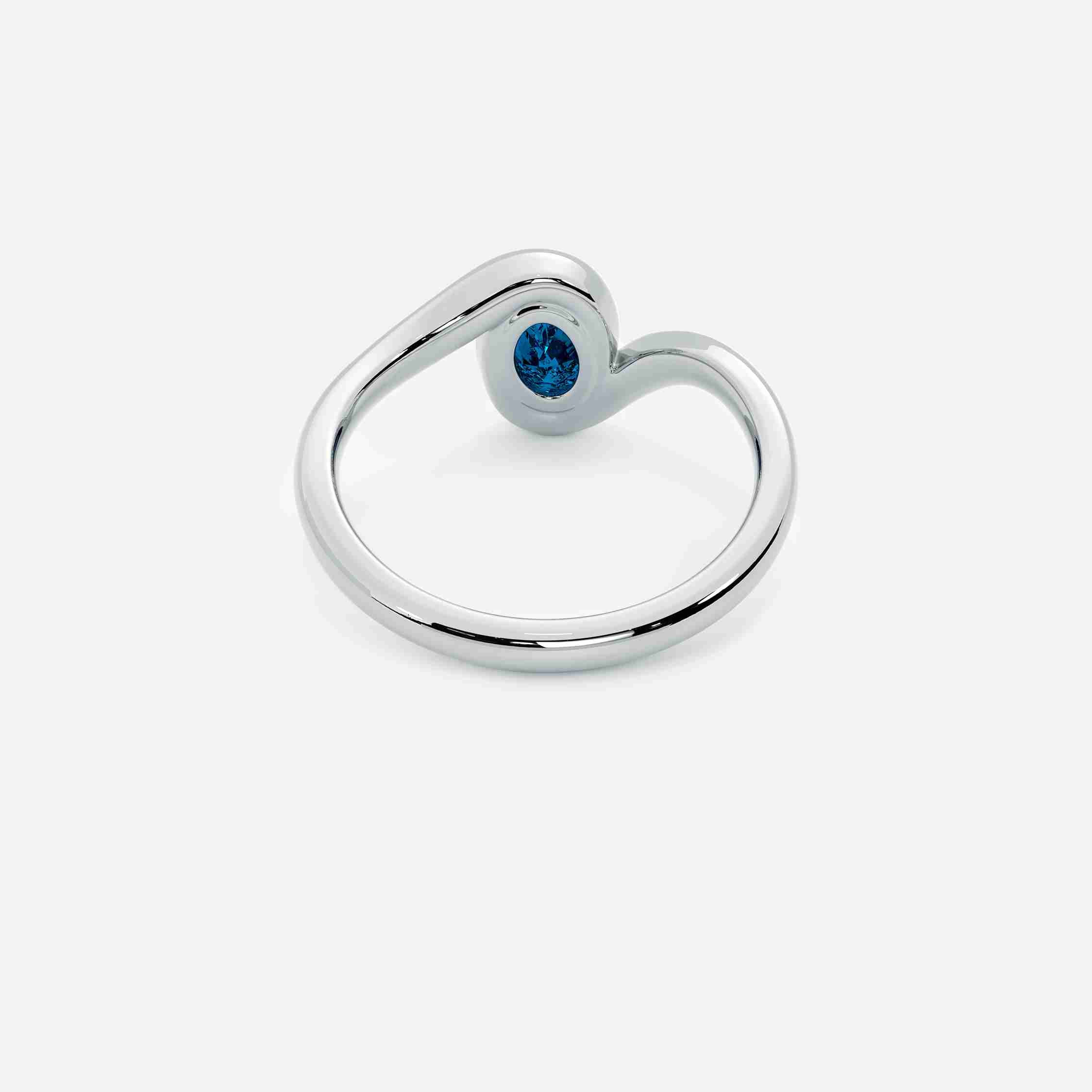 NYRA Blue Sapphire Pinky Ring