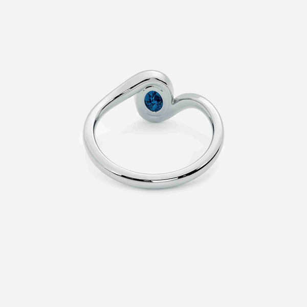 NYRA Blue Sapphire Pinky Ring