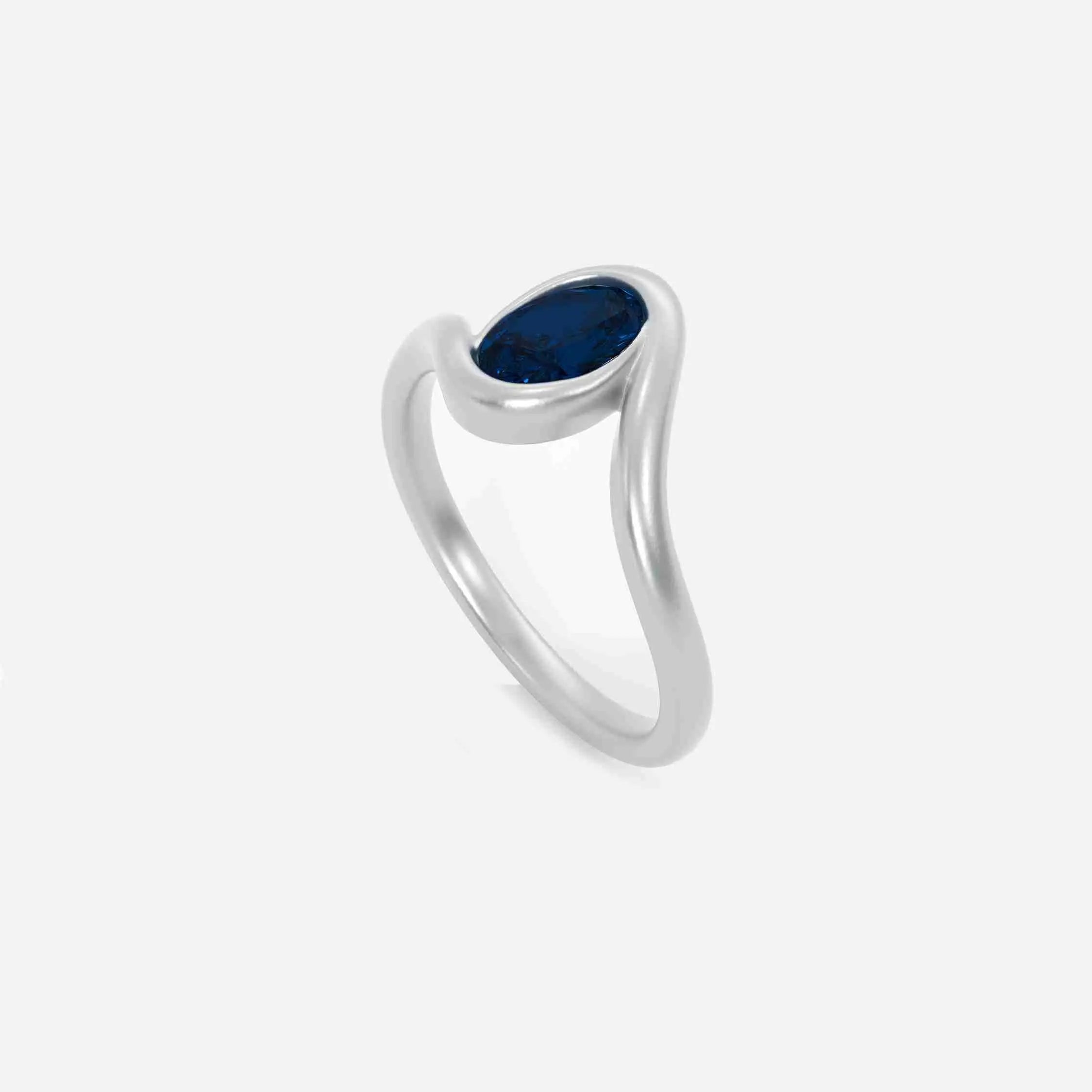NYRA Blue Sapphire Pinky Ring JAUR