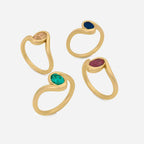 NYRA Brown Lab Diamond Pinky Ring