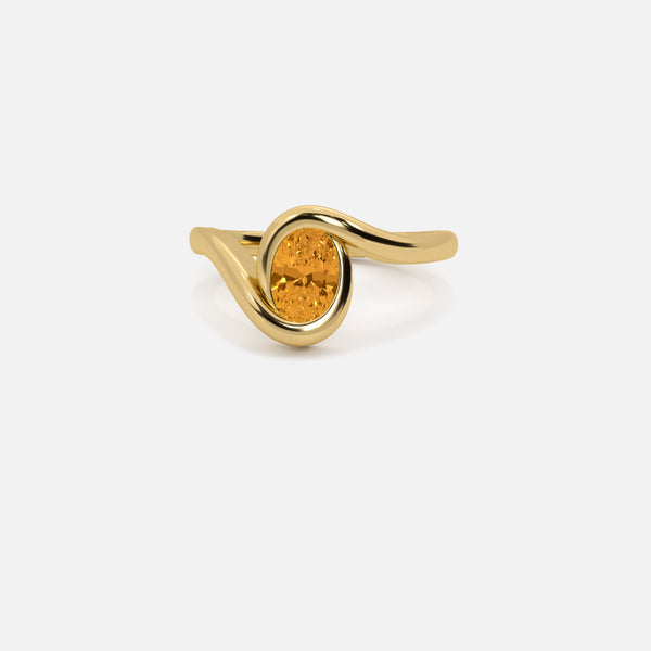 NYRA Citrine Pinky Ring JAUR