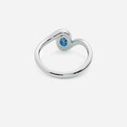 NYRA Light Blue Lab Diamond Pinky Ring