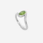 NYRA Light Green Lab Diamond Pinky Ring