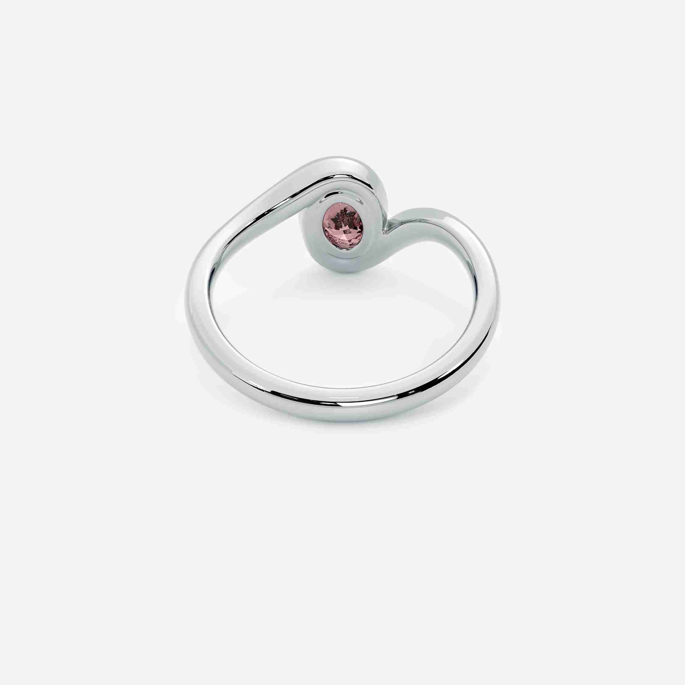 NYRA Pink Lab Diamond Pinky Ring