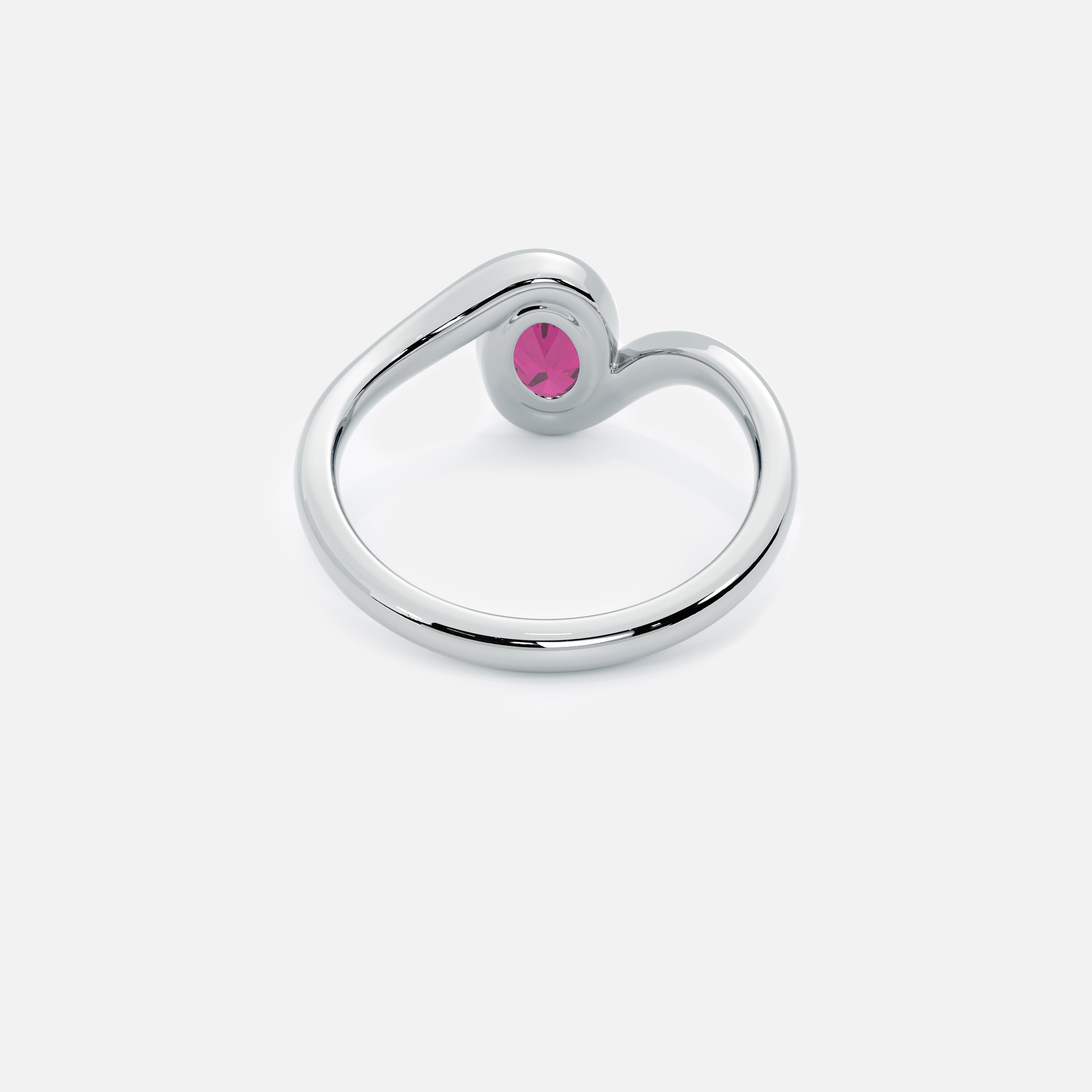 NYRA Pink Sapphire Pinky Ring JAUR