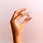 NYRA Red Garnet Pinky Ring