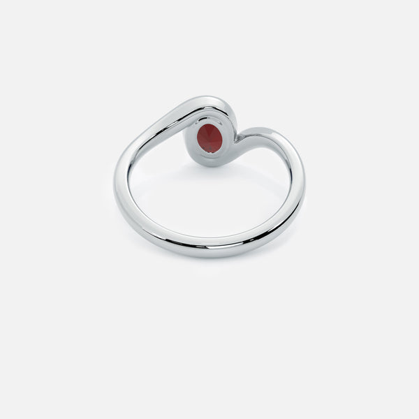 NYRA Red Garnet Pinky Ring JAUR