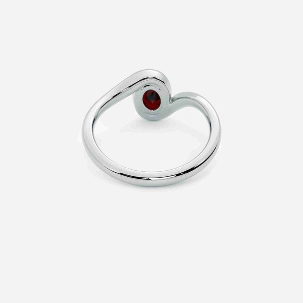 NYRA Red Garnet Pinky Ring