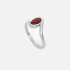 NYRA Red Garnet Pinky Ring JAUR