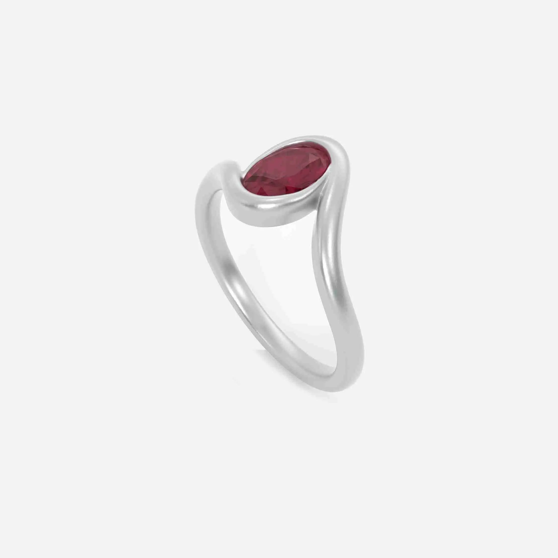 NYRA Ruby Pinky Ring JAUR