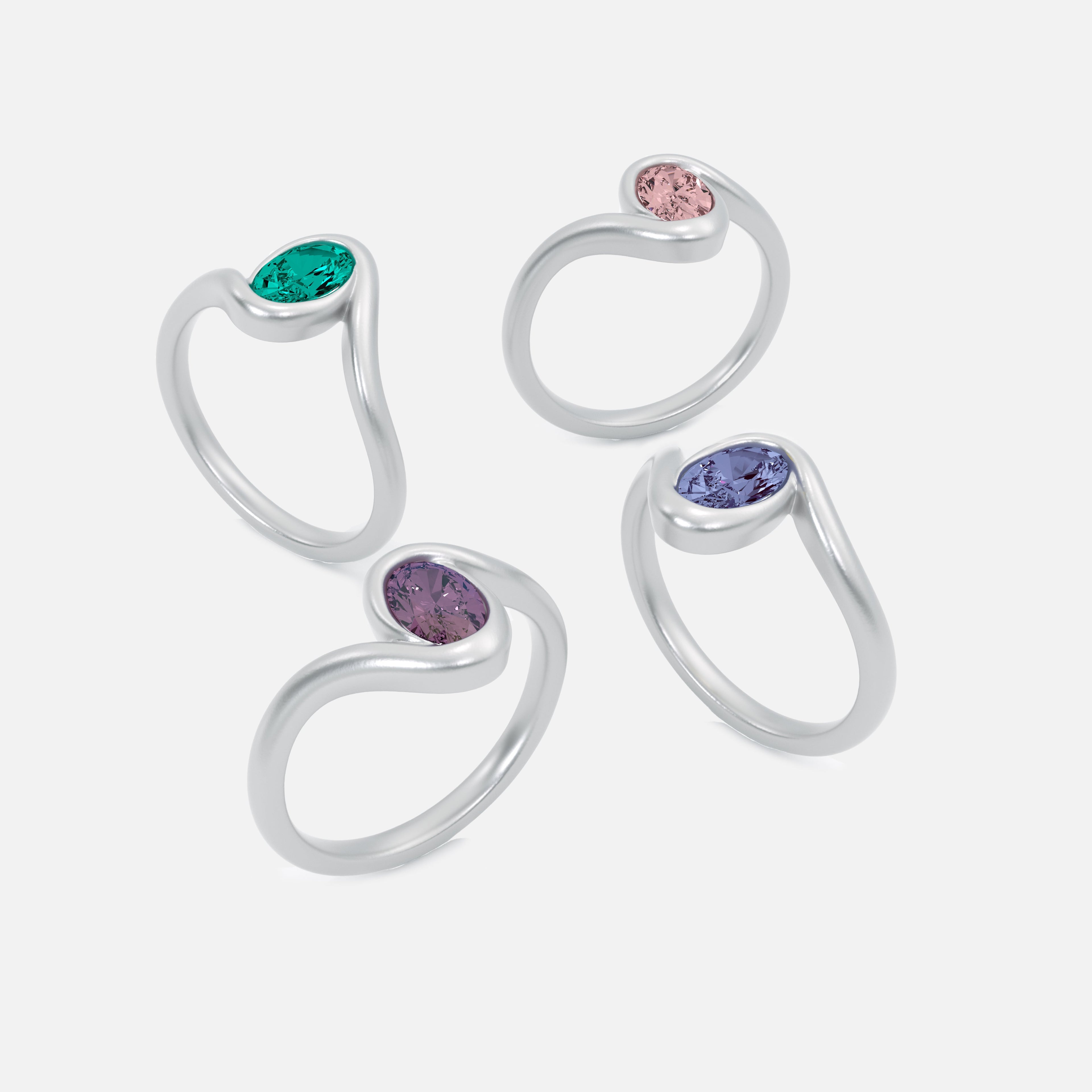 NYRA White Lab Diamond Pinky Ring