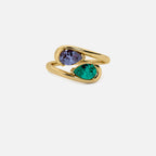 NOOR Alexandrite and Emerald Pinky Ring