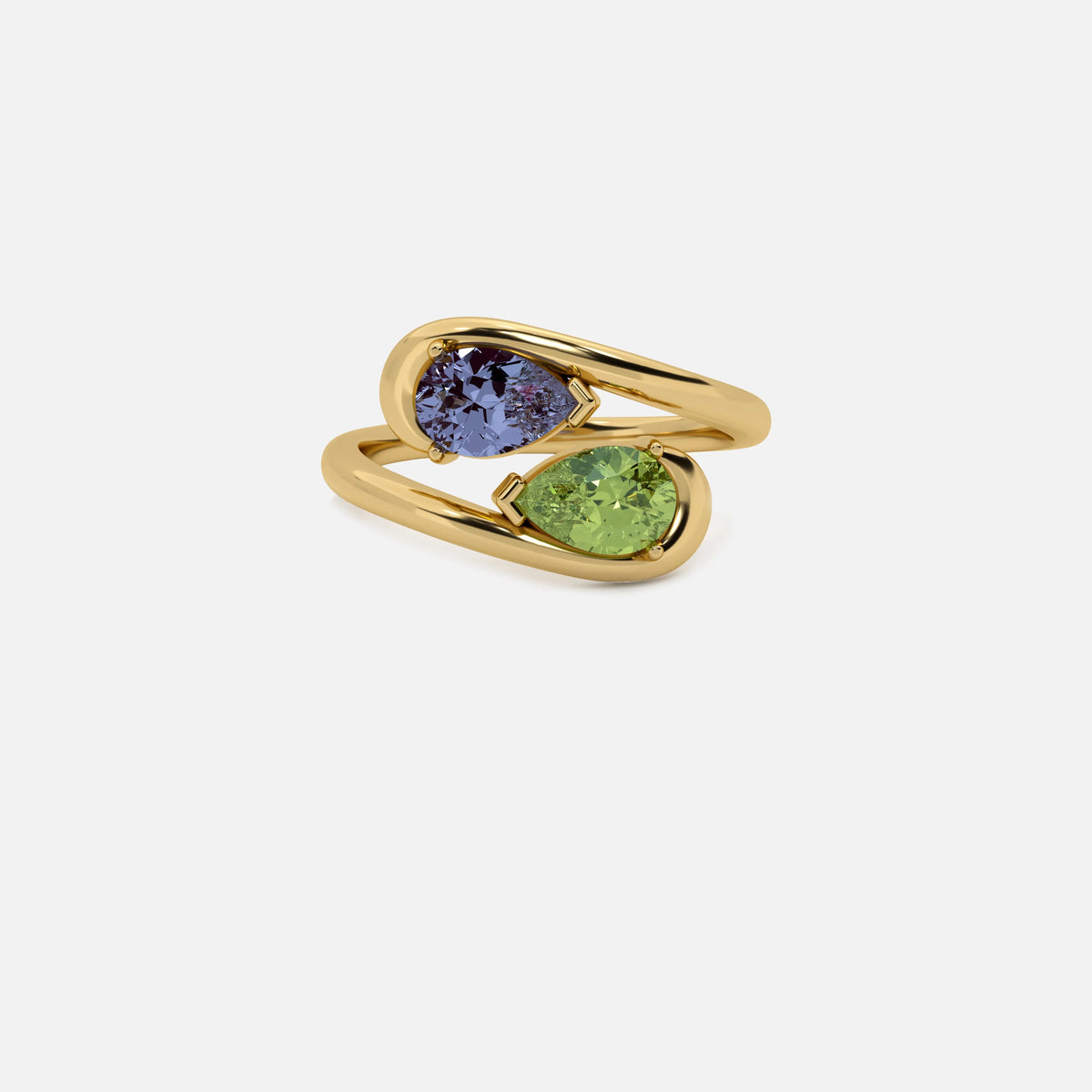 NOOR Alexandrite and Green Diamond Pinky Ring JAUR