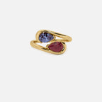 NOOR Alexandrite and Ruby Pinky Ring