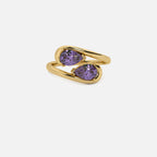 NOOR Amethyst and Amethyst Pinky Ring JAUR