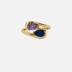 NOOR Amethyst and Blue Sapphire Pinky Ring JAUR