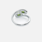 NOOR Amethyst and Green Diamond Pinky Ring JAUR
