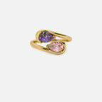NOOR Amethyst and Pink Diamond Pinky Ring JAUR