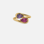 NOOR Amethyst and Pink Sapphire Pinky Ring JAUR