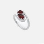 NOOR Amethyst and Red Garnet Pinky Ring JAUR